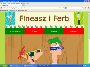 Strona WWW - Fineasz i Ferb